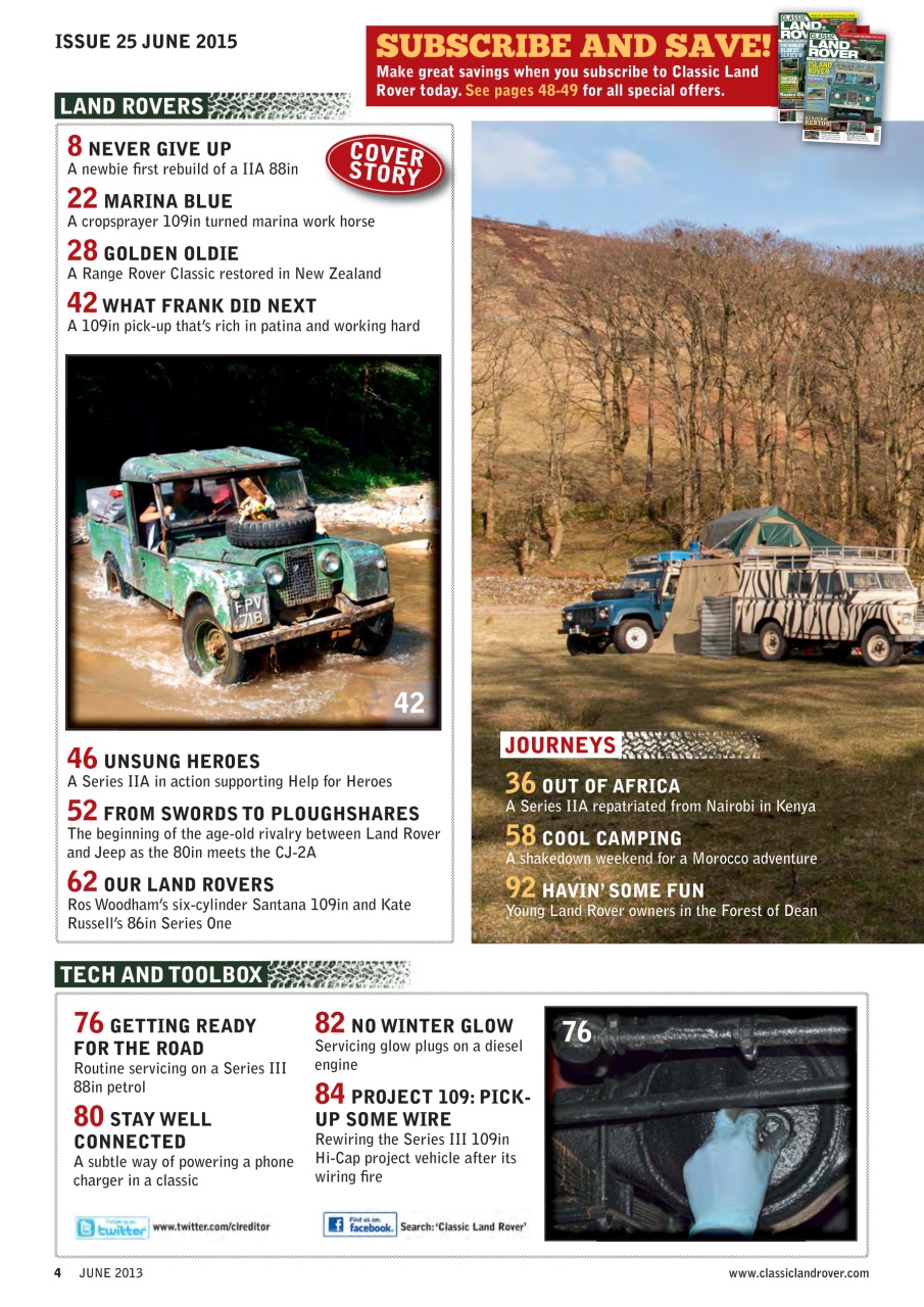 Classic Land Rover Magazine Preview Pages