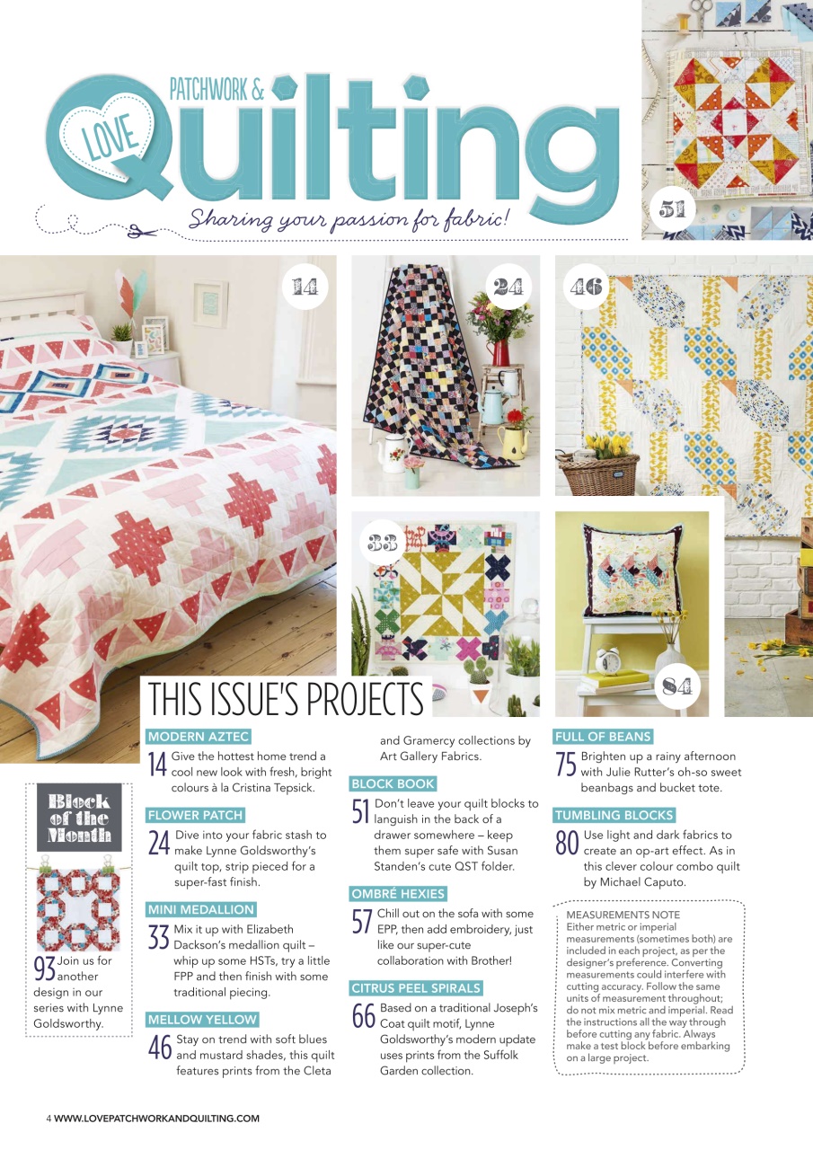 Love Patchwork & Quilting Preview Pages