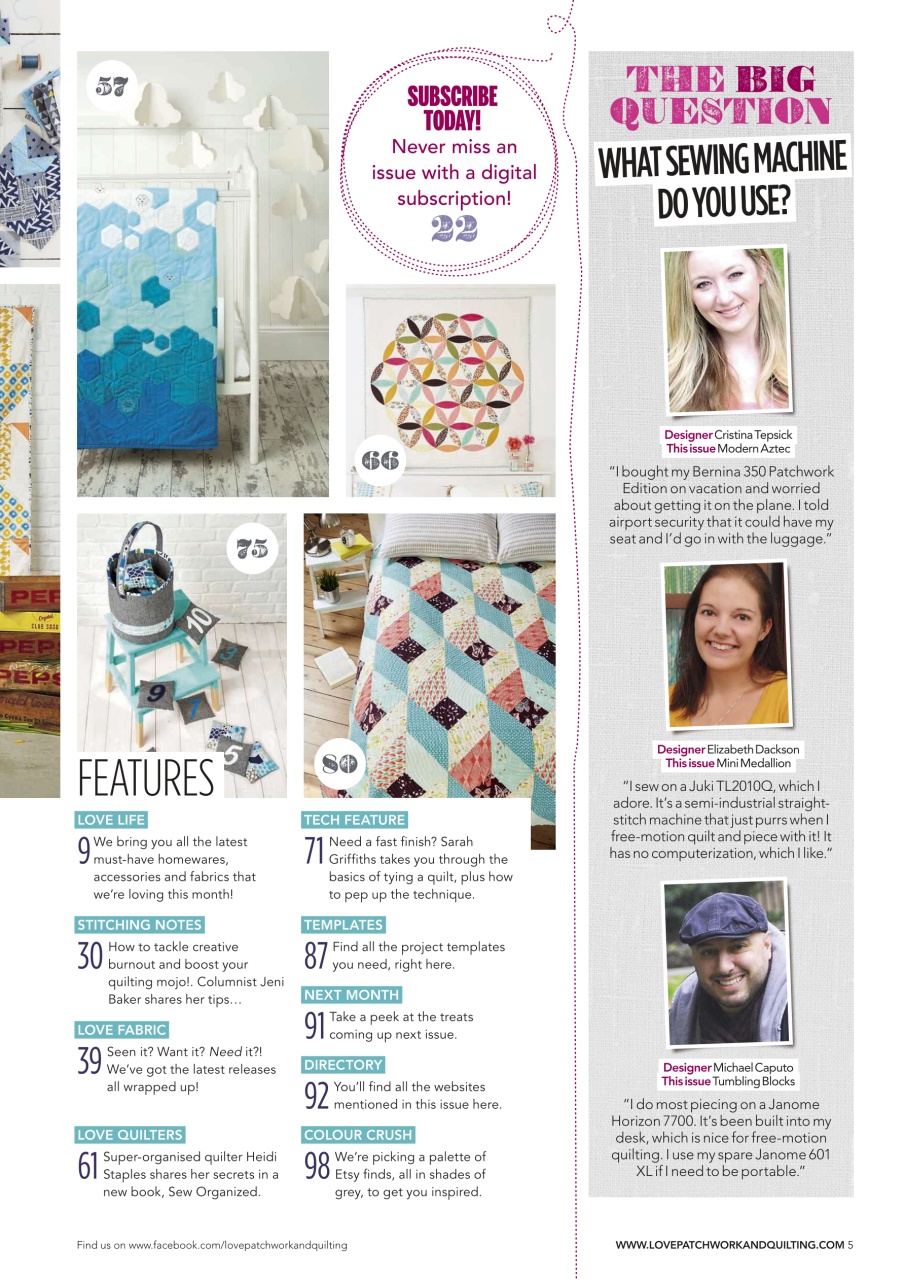 Love Patchwork & Quilting Preview Pages