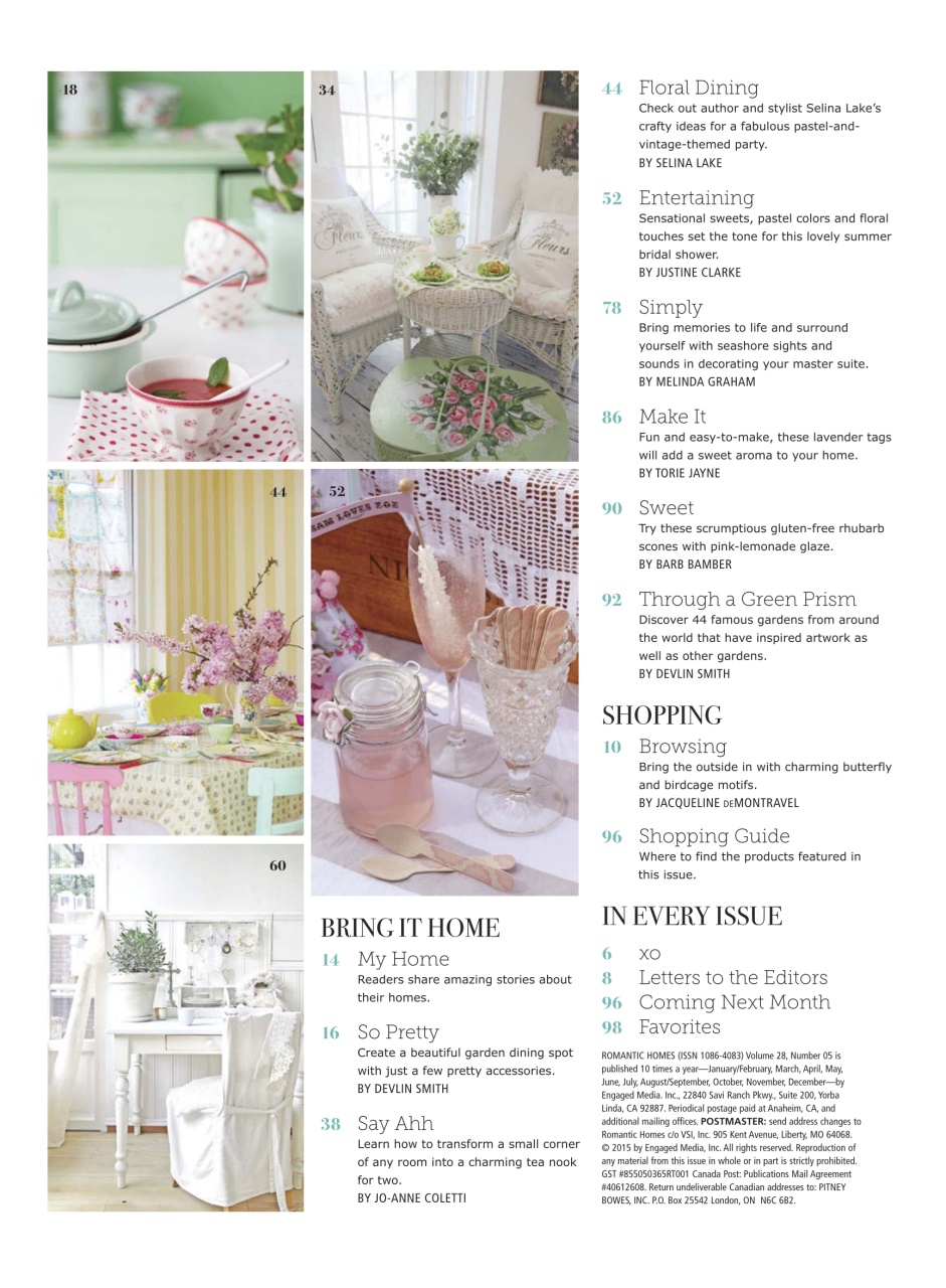 Romantic Homes Preview Pages