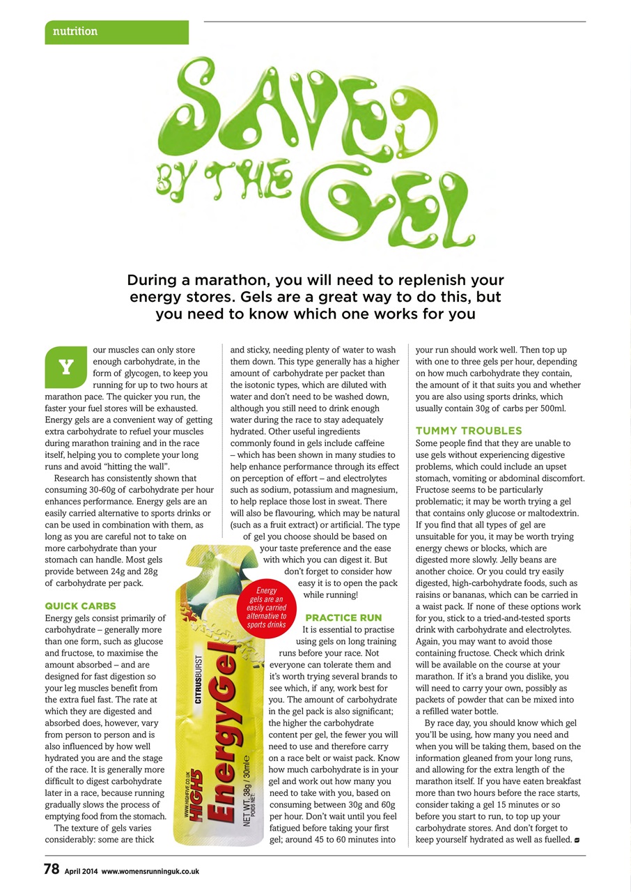 Women’s Running Preview Pages