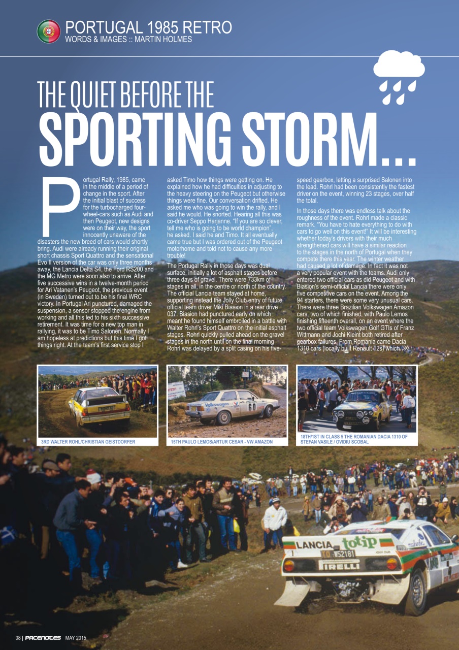 Pacenotes Rally magazine Preview Pages
