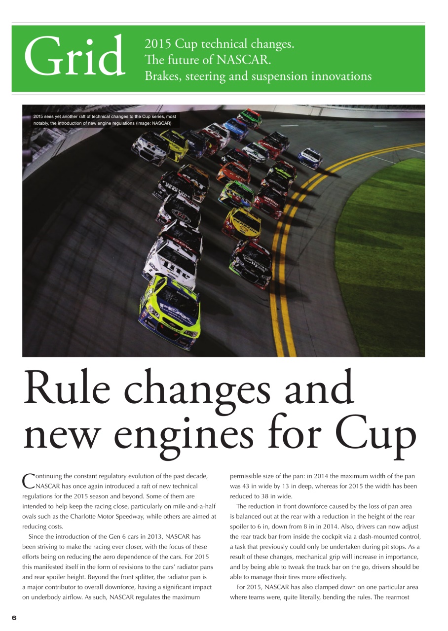 CUP Race Technology Preview Pages