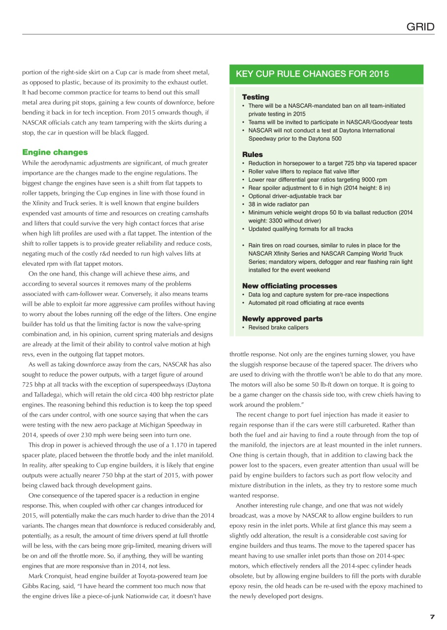 CUP Race Technology Preview Pages