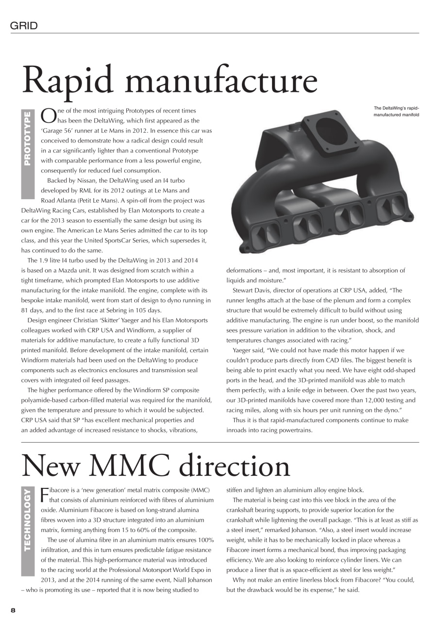 Race Engine Technology Preview Pages