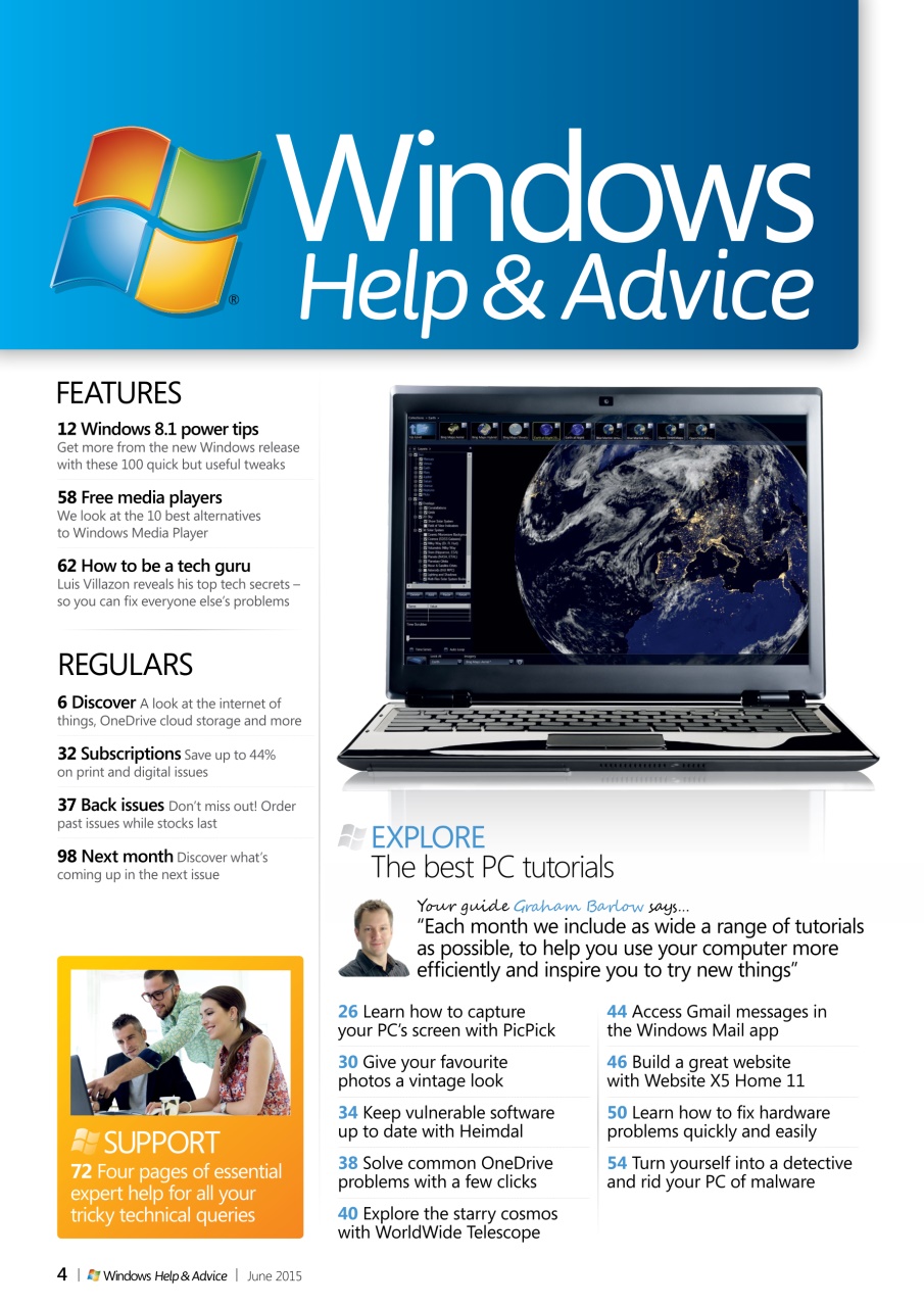 Windows Help & Advice Preview Pages