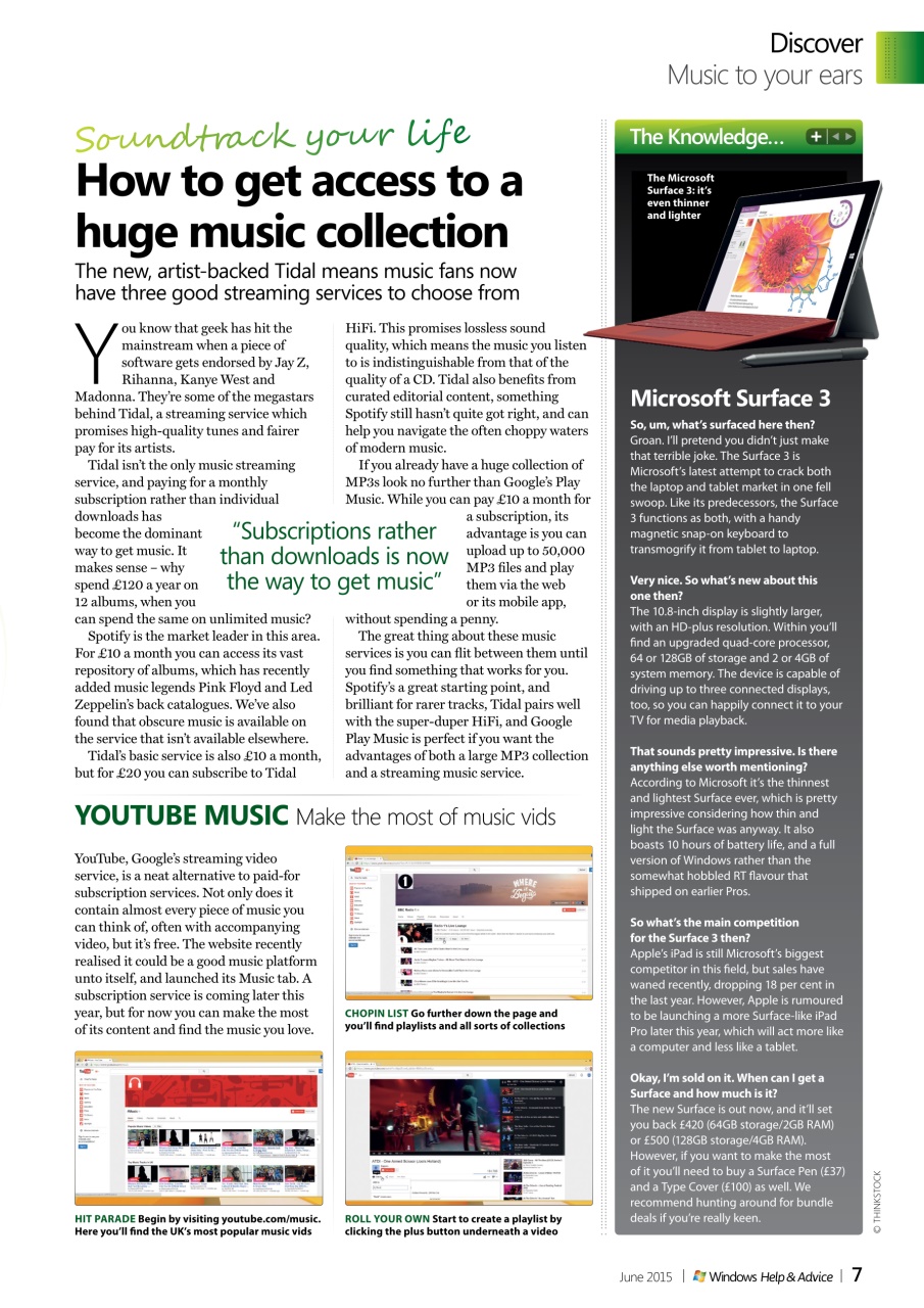 Windows Help & Advice Preview Pages
