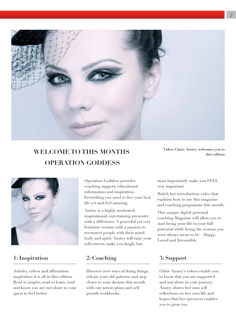 Operation Goddess by Claire Anstey Preview Pages