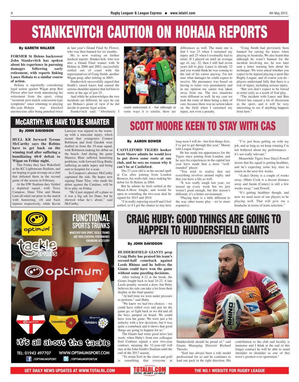 League Express Preview Pages