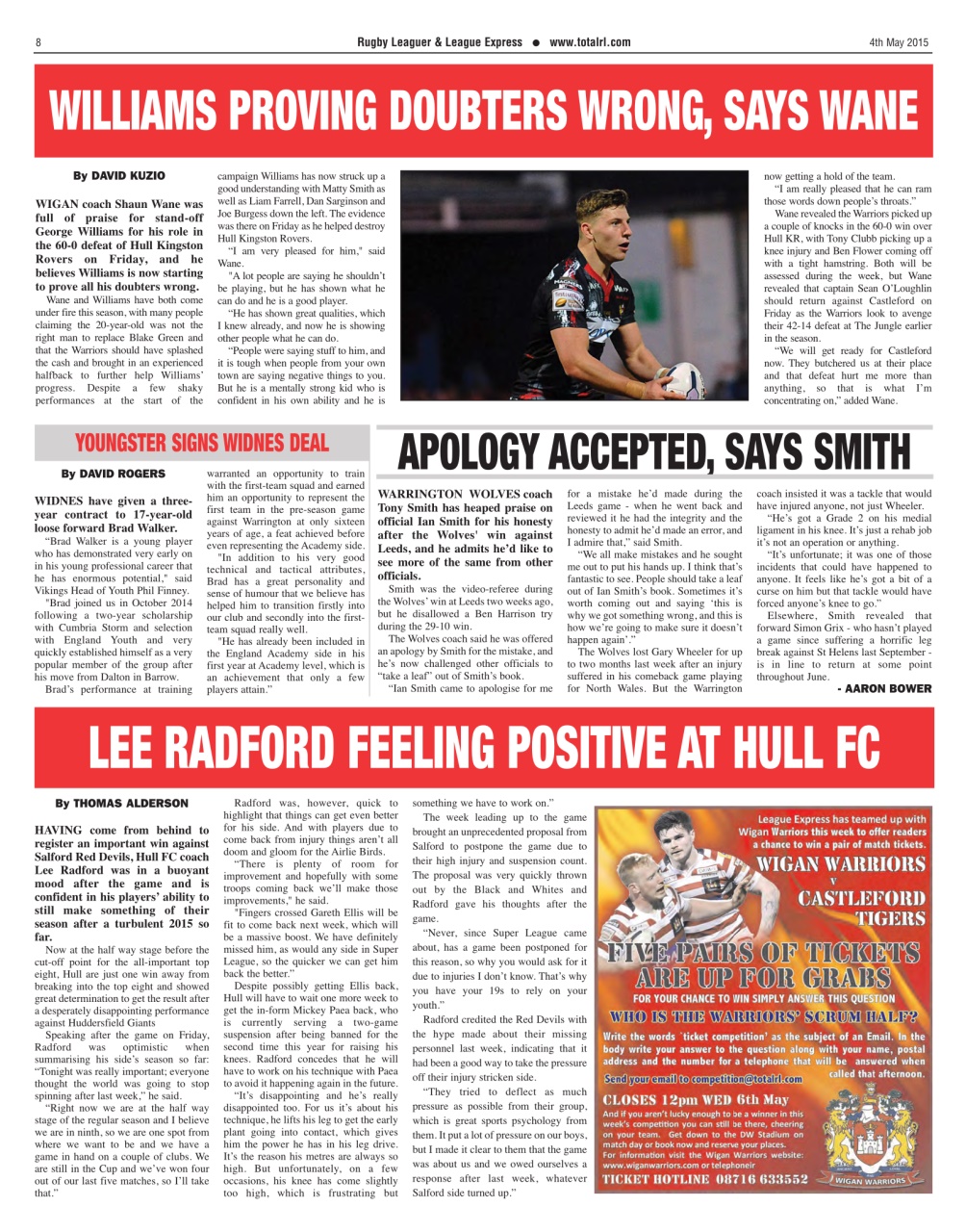 League Express Preview Pages
