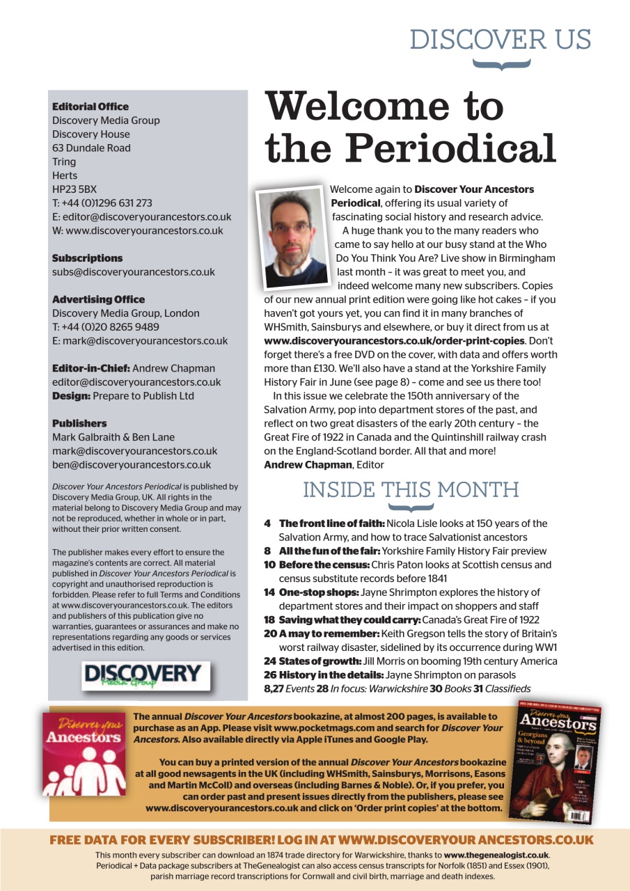 Discover Your Ancestors Preview Pages