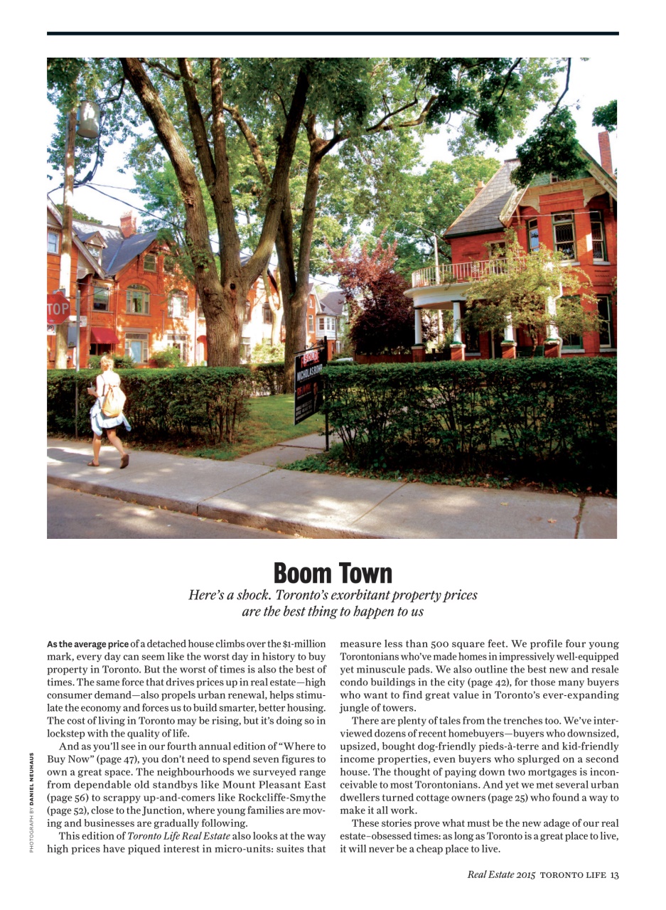 Toronto Life Preview Pages