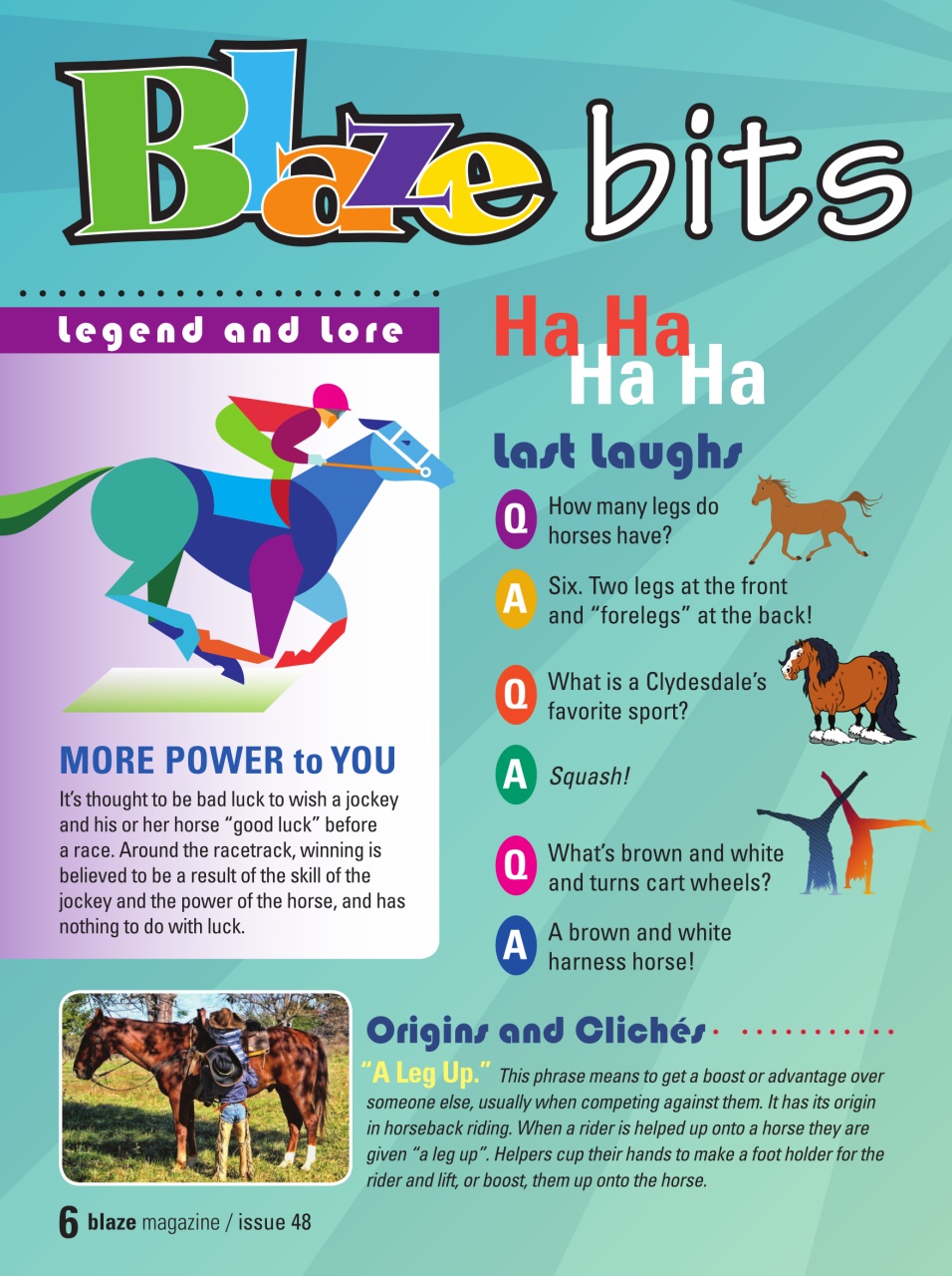 Blaze Magazine For Horse Crazy Kids Preview Pages