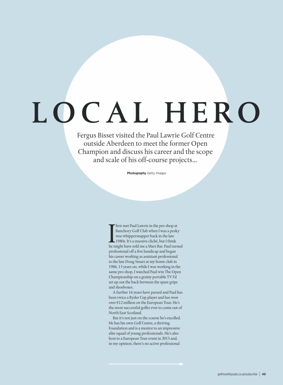 Golf Monthly Preview Pages