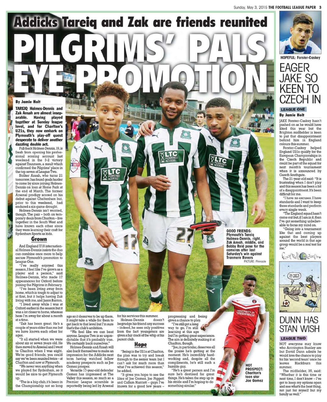 The Football League Paper Preview Pages