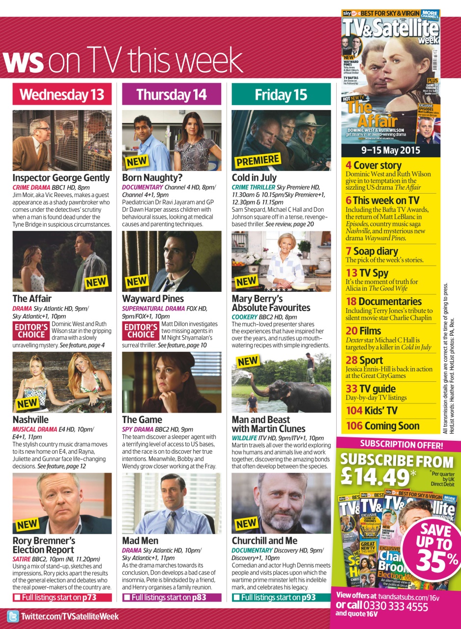TV & Satellite Week Preview Pages