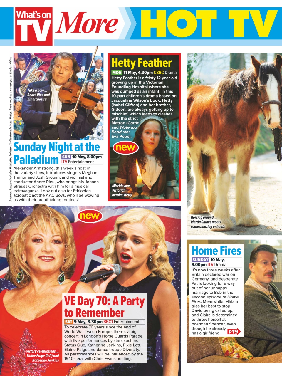 What's on TV Preview Pages