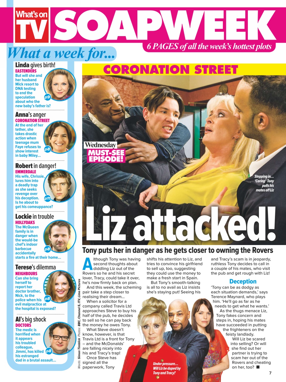 What's on TV Preview Pages