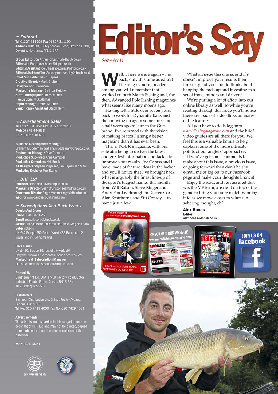 Match Fishing Preview Pages