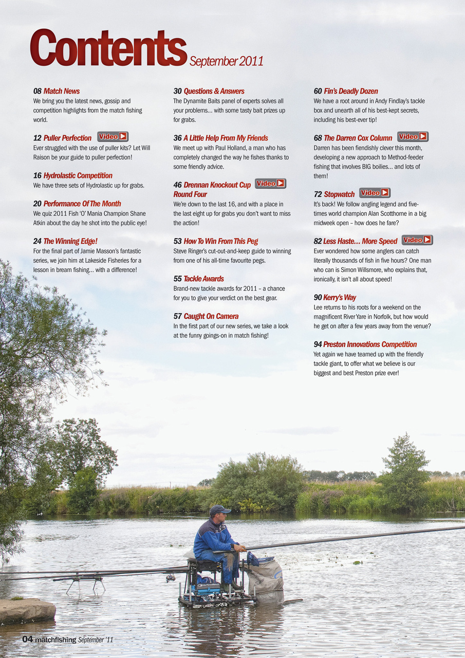 Match Fishing Preview Pages