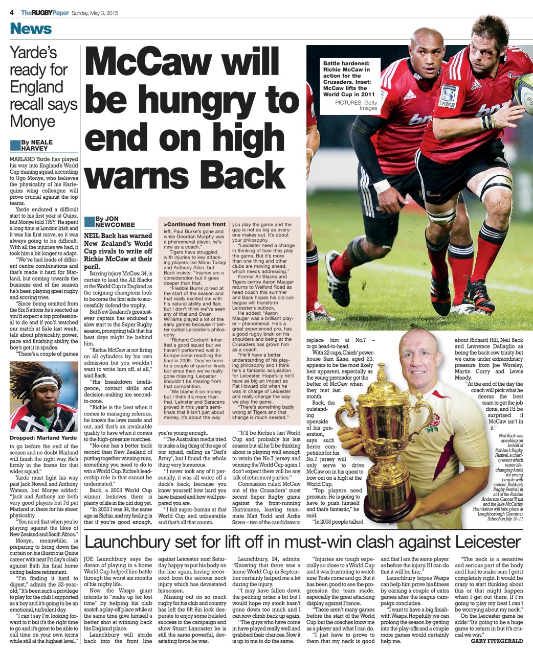 The Rugby Paper Preview Pages