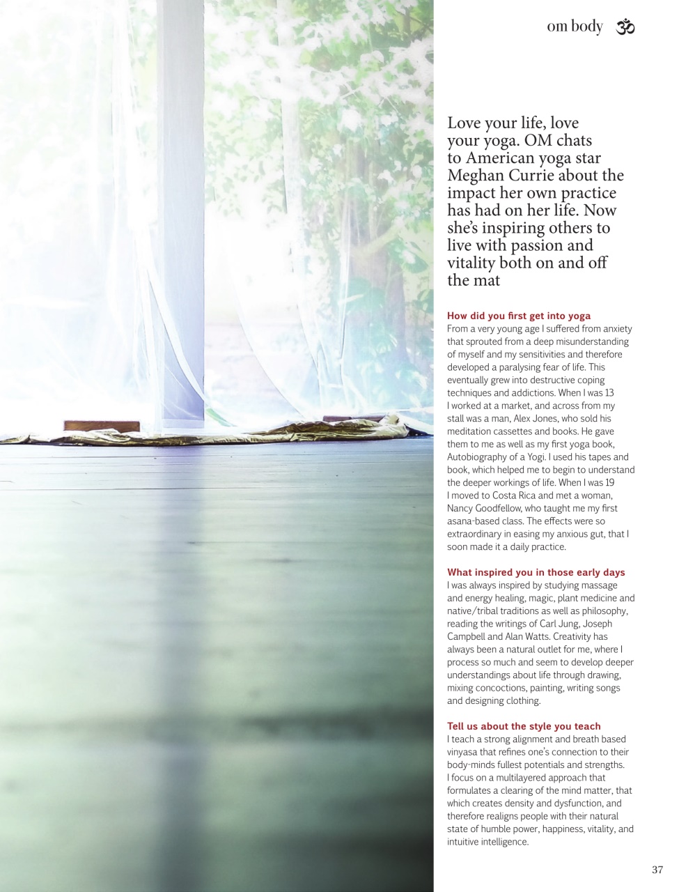 OM Yoga Magazine Preview Pages
