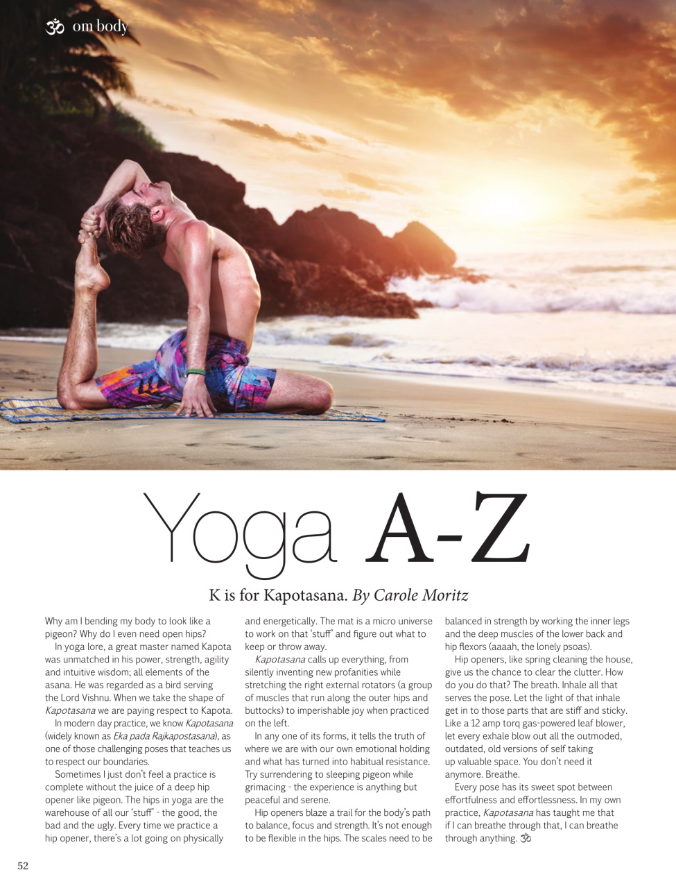 OM Yoga Magazine Preview Pages
