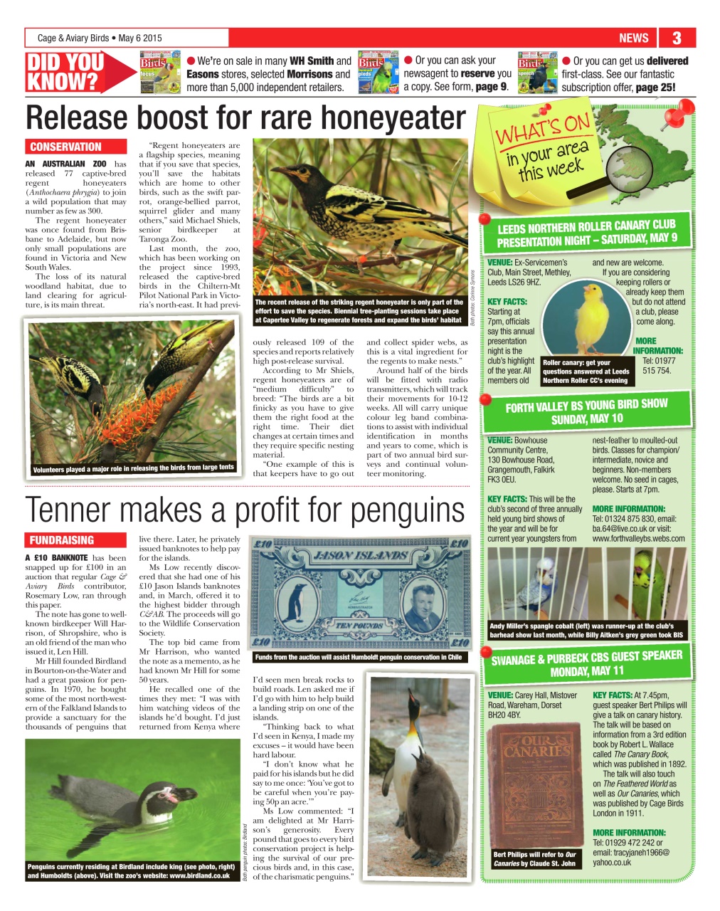 Cage & Aviary Birds Preview Pages