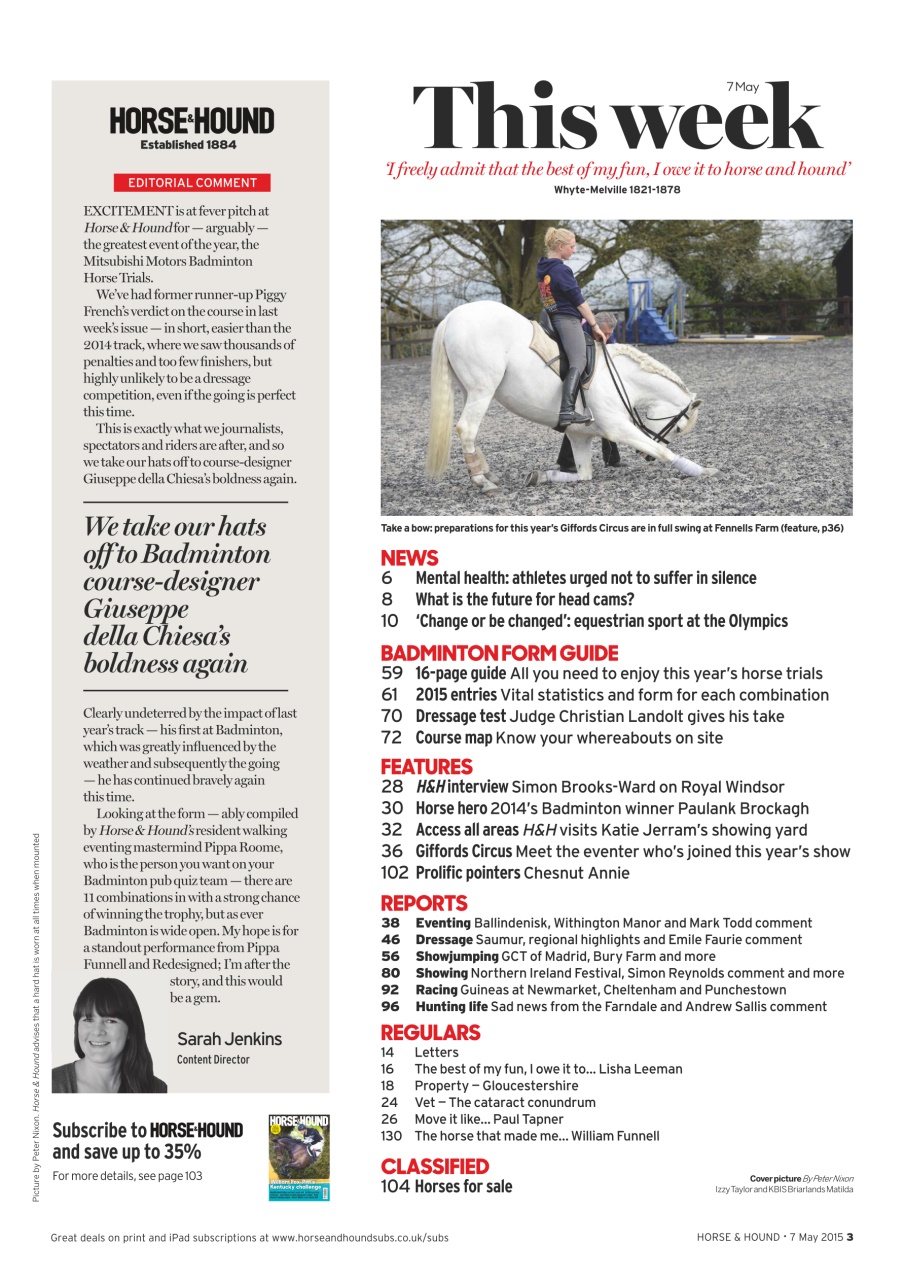 Horse & Hound Preview Pages