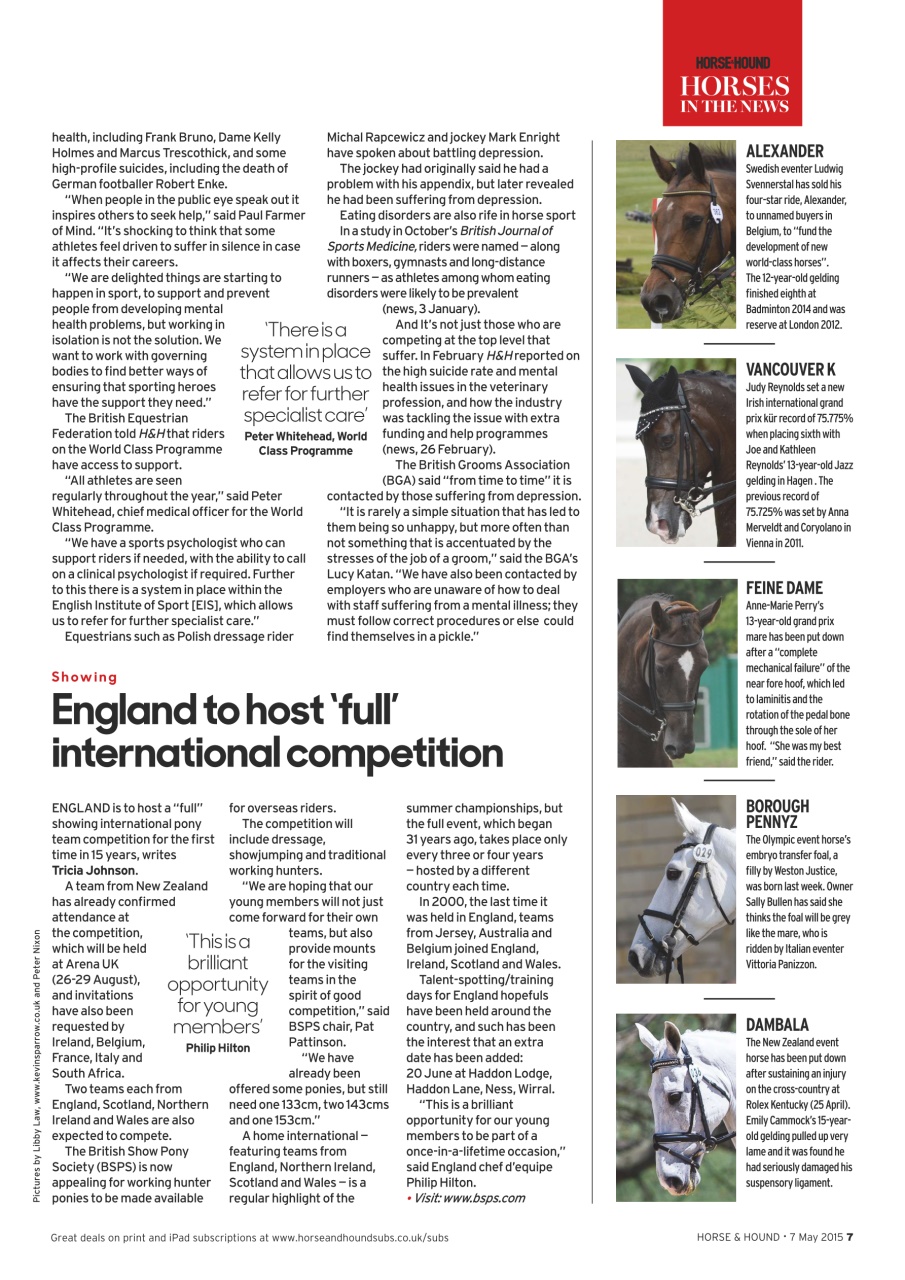 Horse & Hound Preview Pages