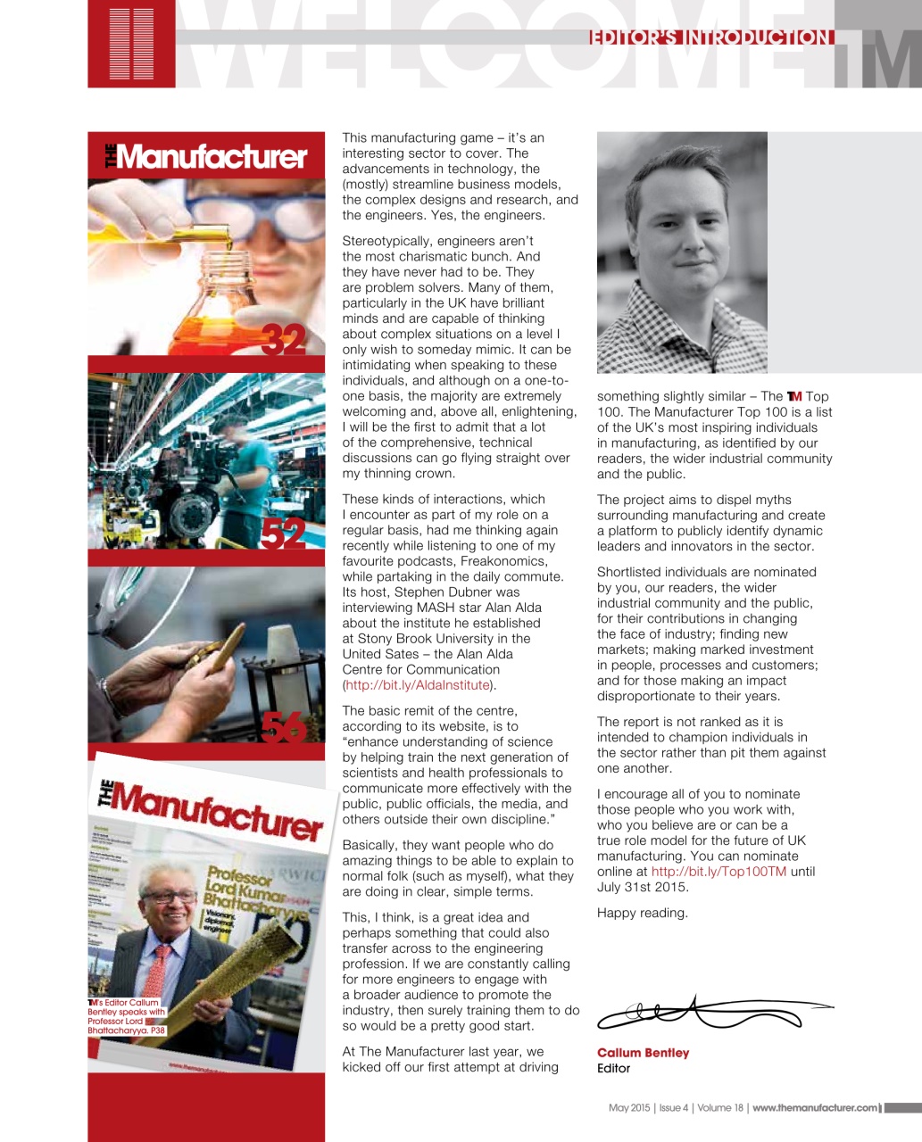 The Manufacturer Preview Pages