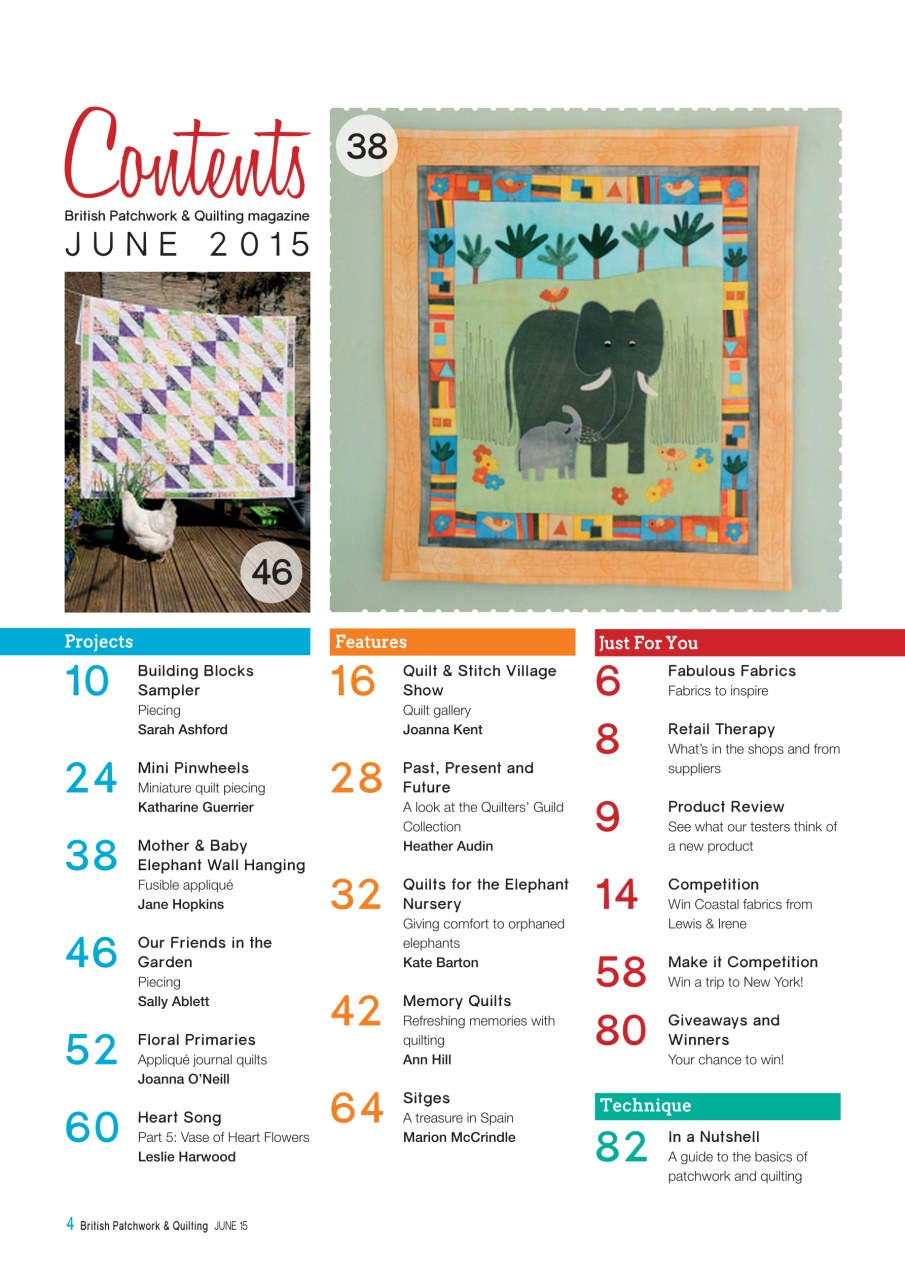 Patchwork and Quilting Preview Pages