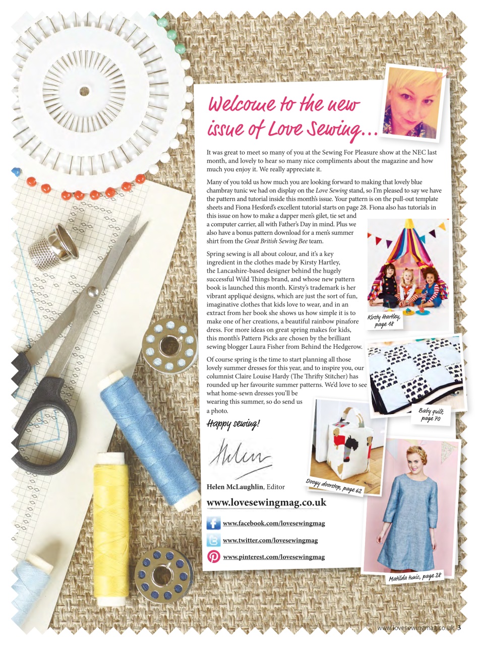 Love Sewing Preview Pages