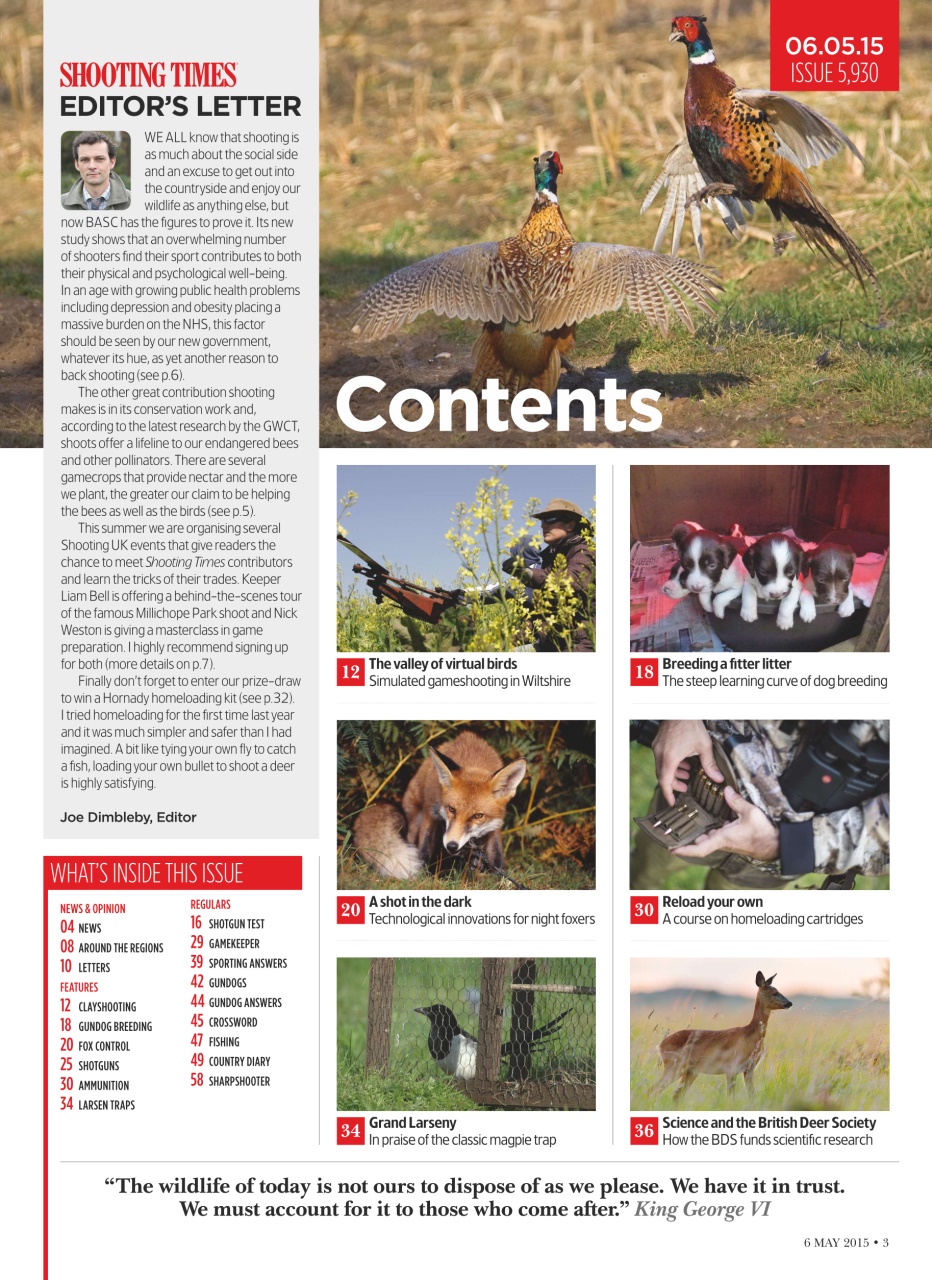 Shooting Times & Country Preview Pages