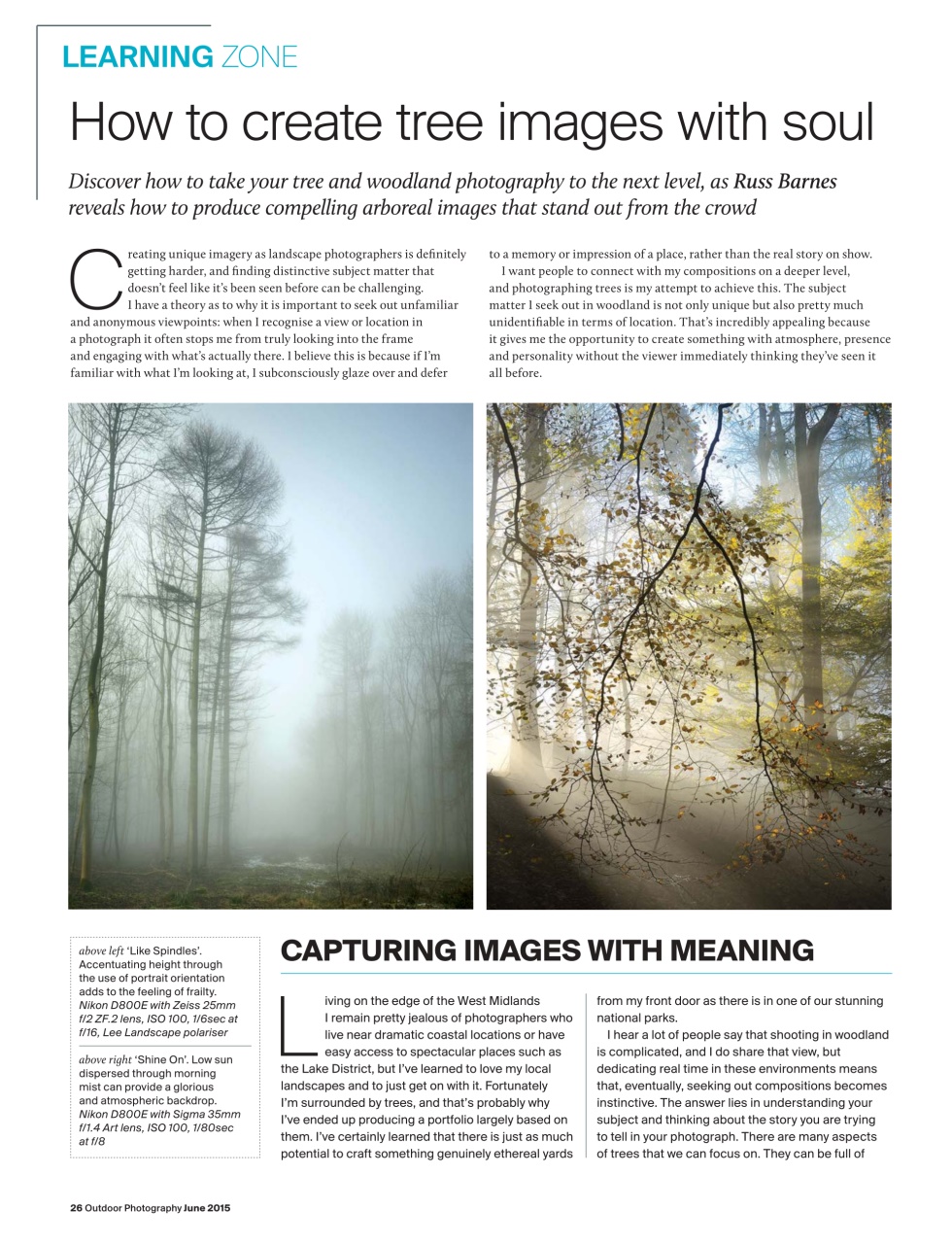 Outdoor Photography Preview Pages
