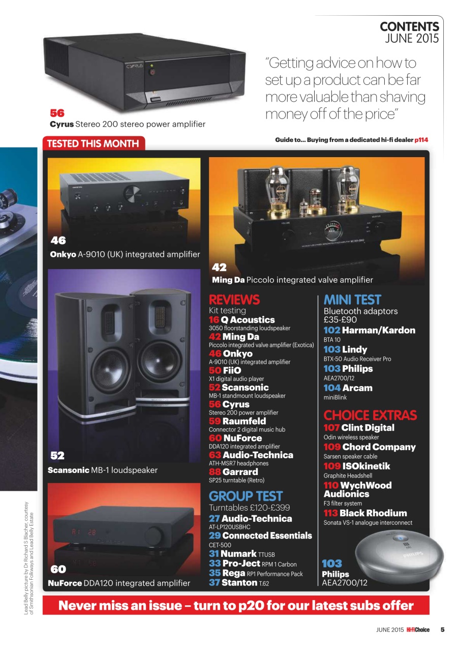 Hi-Fi Choice Preview Pages