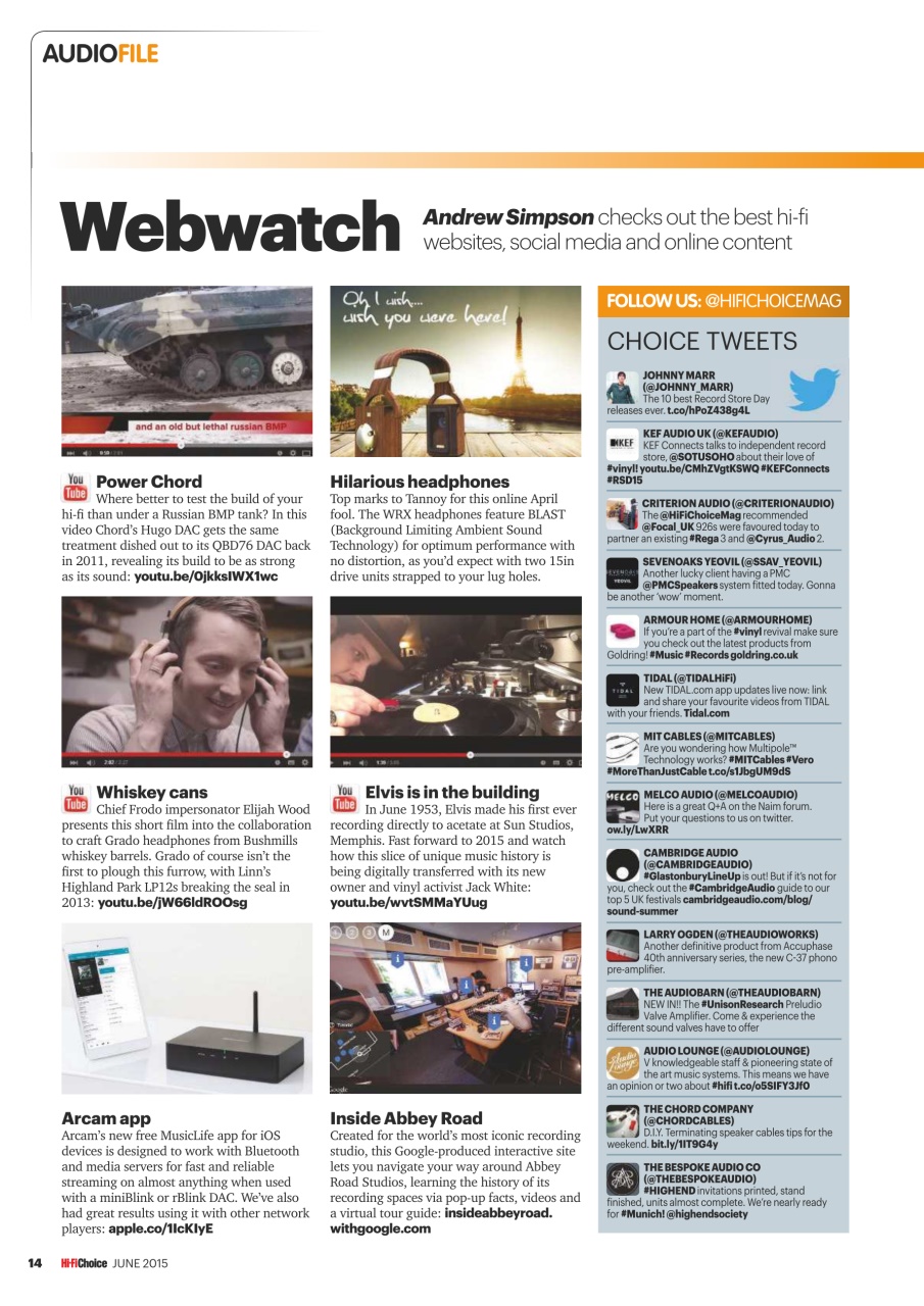 Hi-Fi Choice Preview Pages