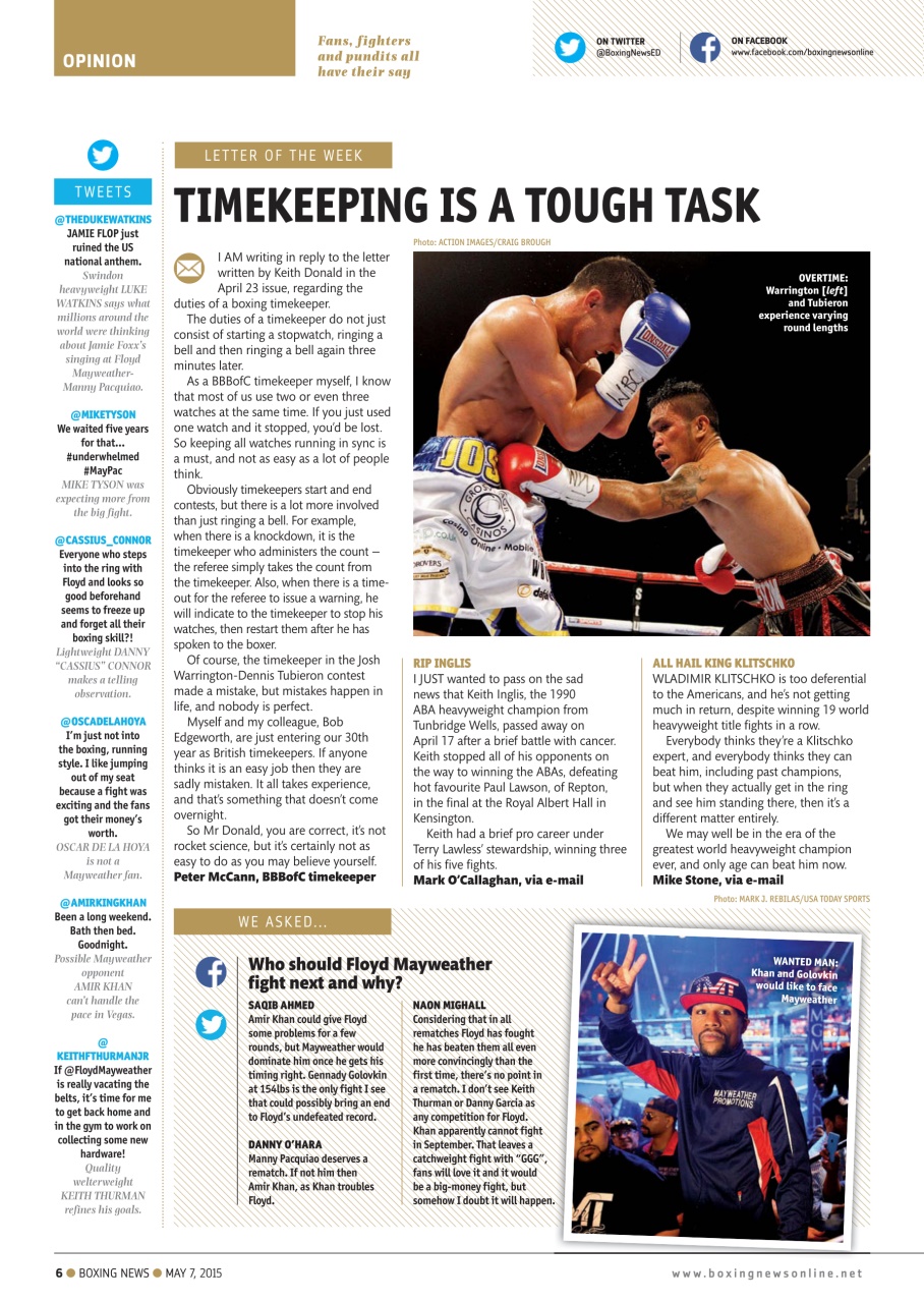 Boxing News Preview Pages