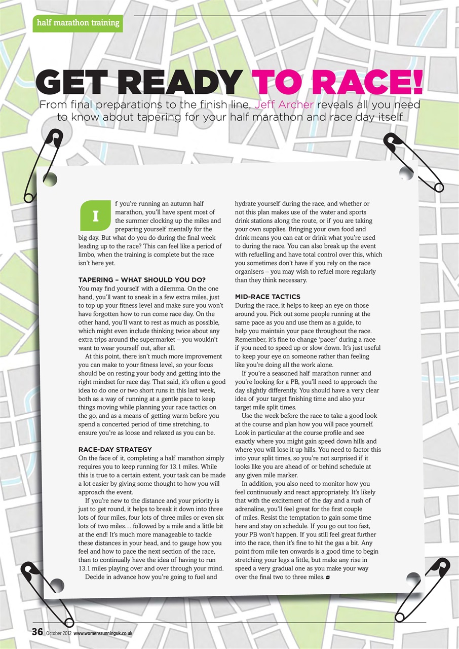 Women’s Running Preview Pages