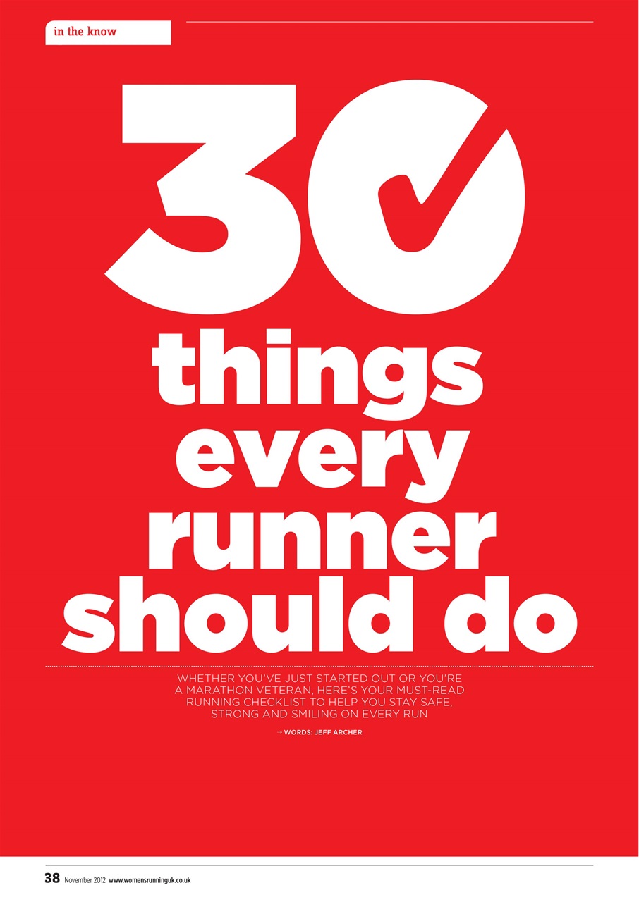 Women’s Running Preview Pages