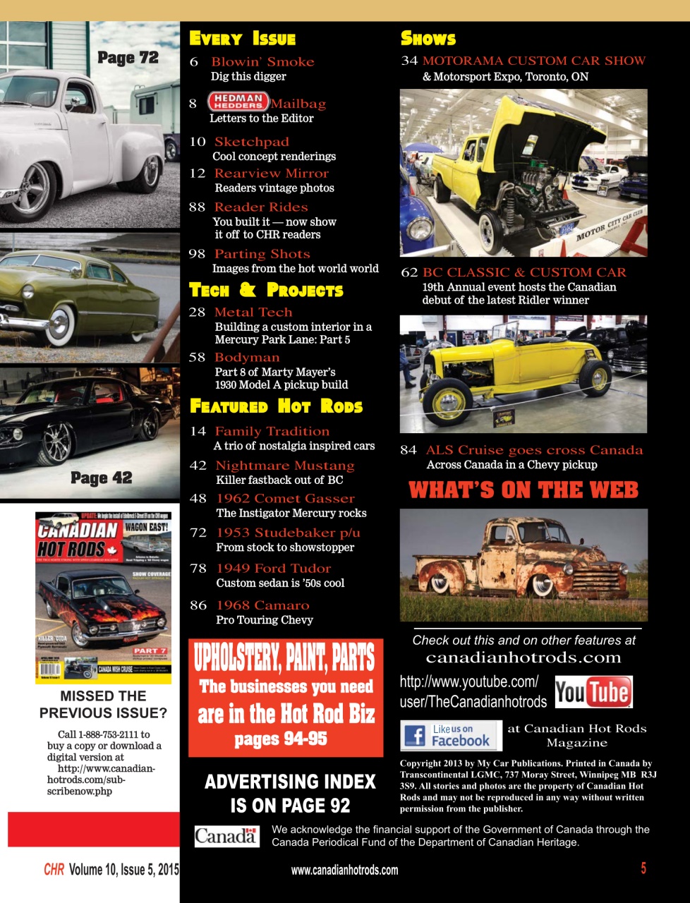 Canadian Hot Rods Preview Pages