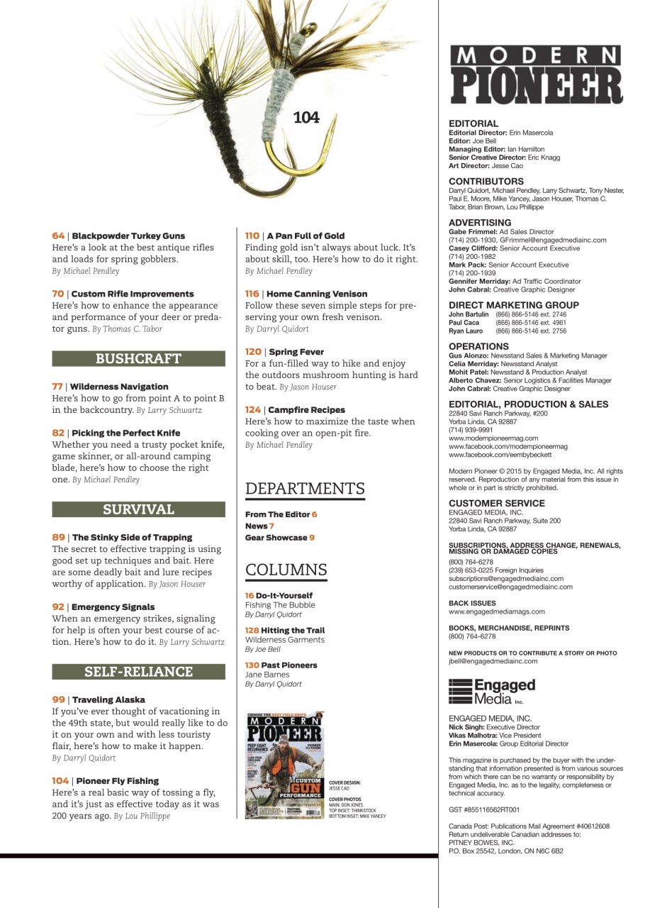 Modern Pioneer Preview Pages