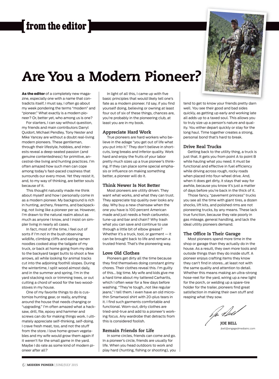 Modern Pioneer Preview Pages