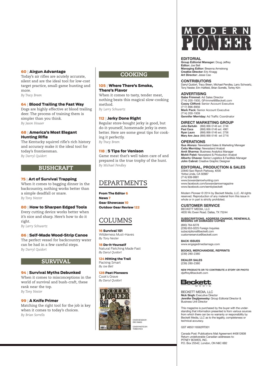 Modern Pioneer Preview Pages