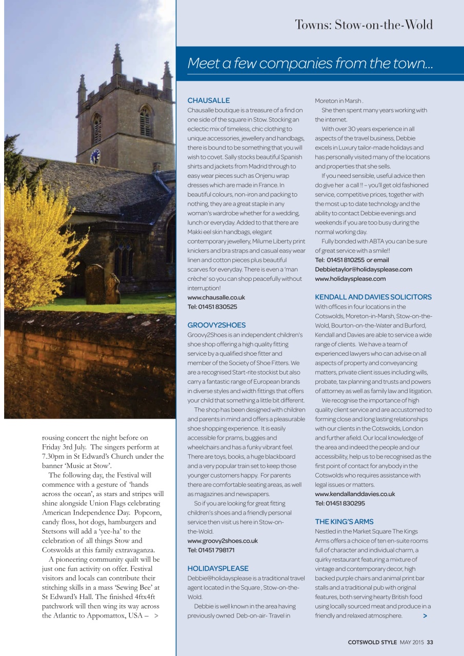 Cotswold Style Preview Pages