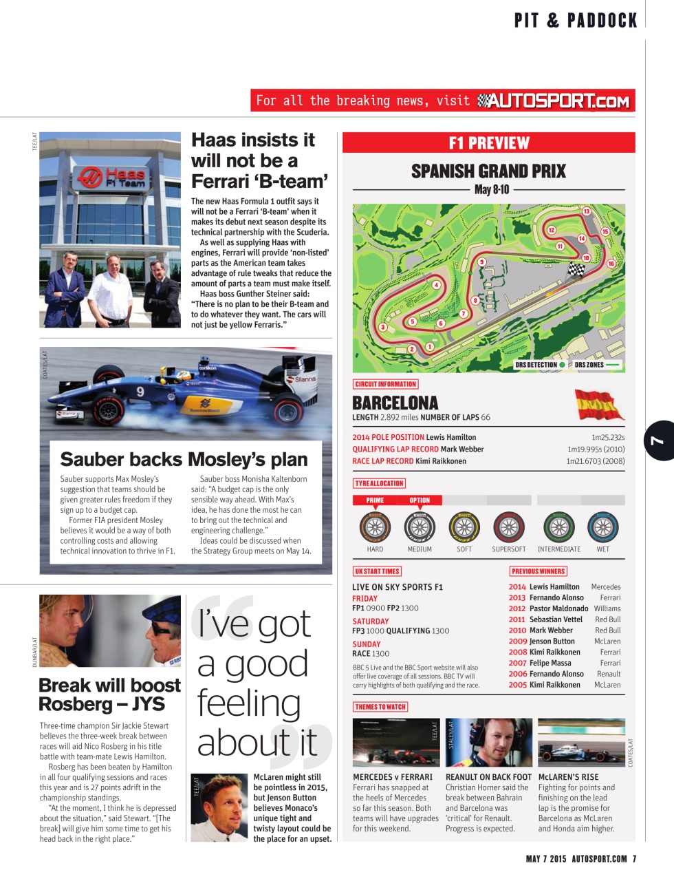 Autosport Preview Pages