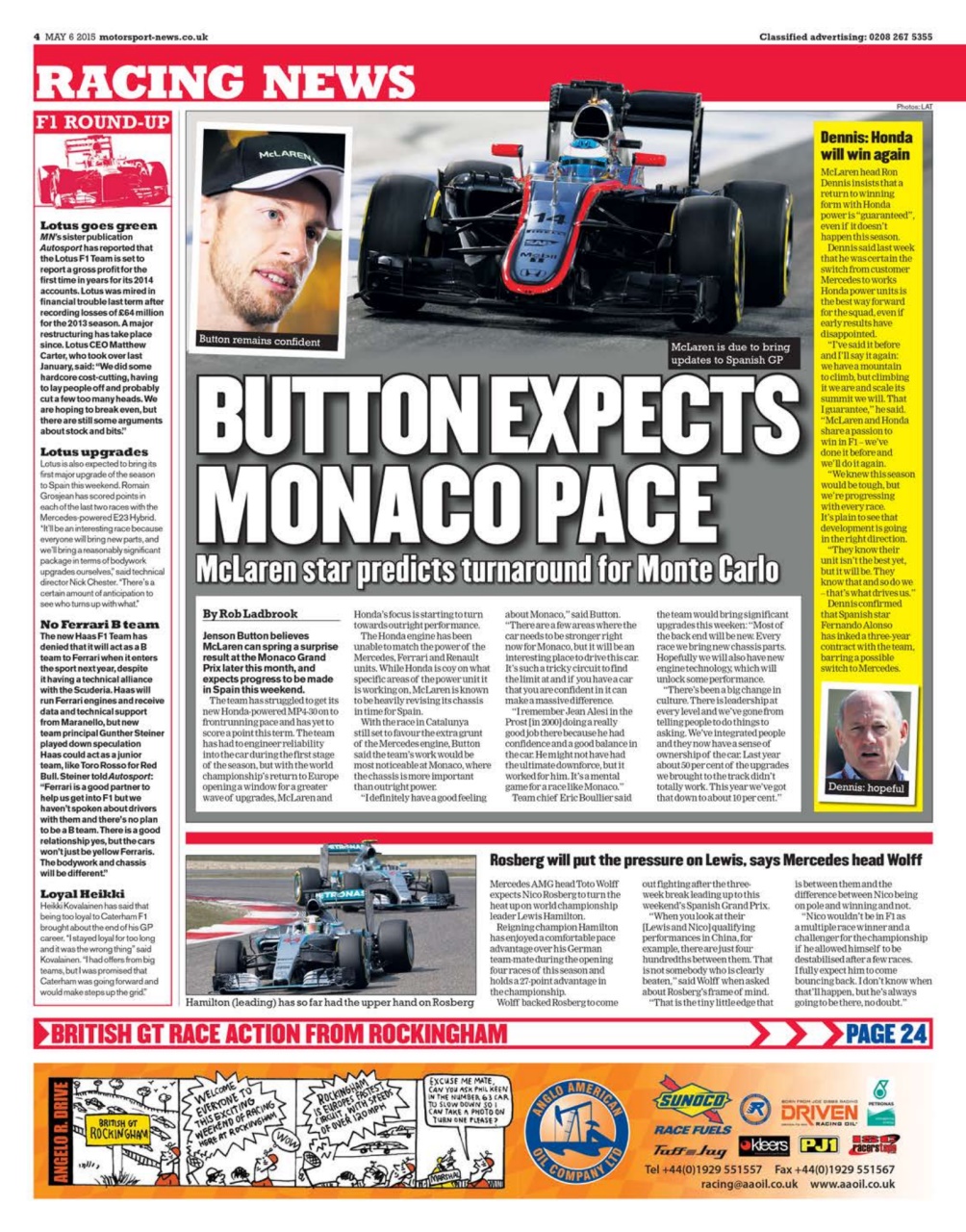 Motorsport News Preview Pages