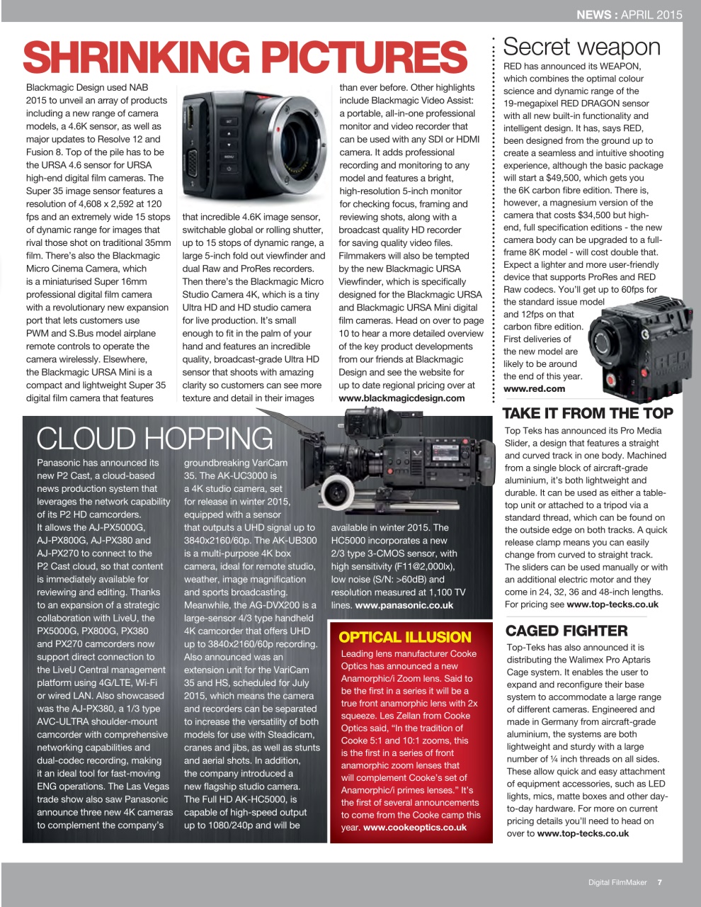 Digital FilmMaker Preview Pages