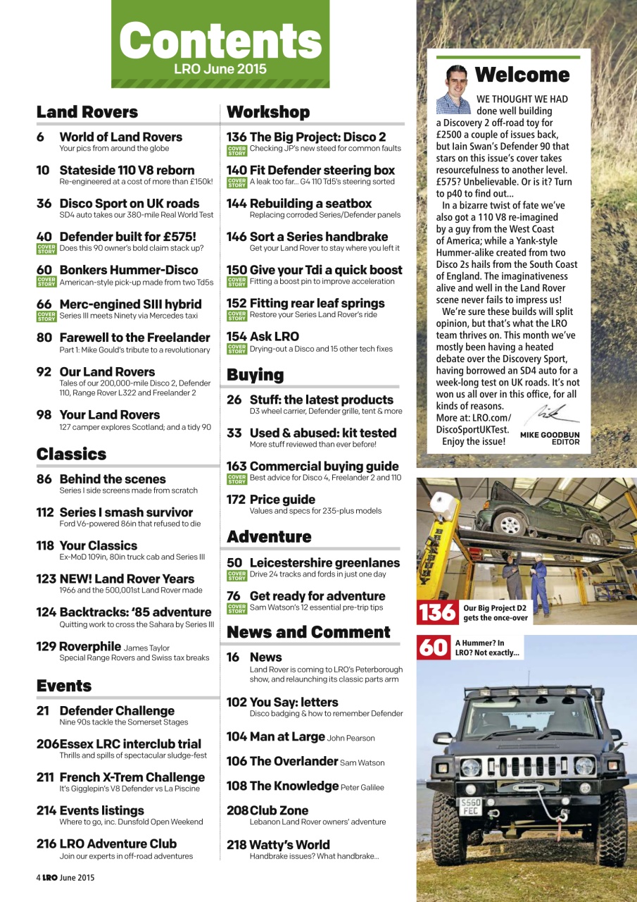 Land Rover Owner Preview Pages