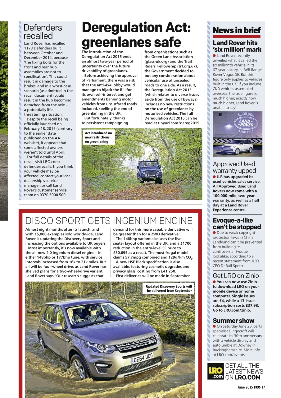 Land Rover Owner Preview Pages